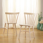 Chaise de salle à manger Spindle Farmhouse (paquet de 2) - 20Lx20Px33H