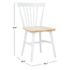Chaise de salle à manger Spindle Farmhouse (paquet de 2) - 20Lx20Px33H