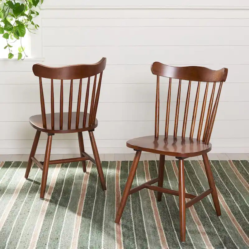 Chaise de salle à manger Windsor à dossier à fuseaux (paquet de 2) - 17 larg. x 19 prof. x 34 haut.