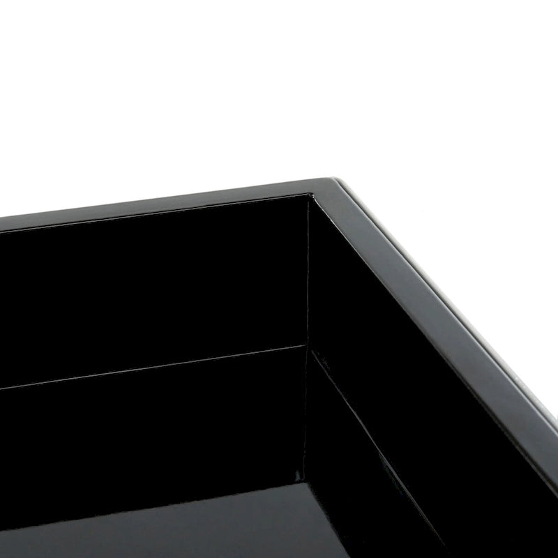 Table basse blanc/noir - 35,4x35,4x11,8