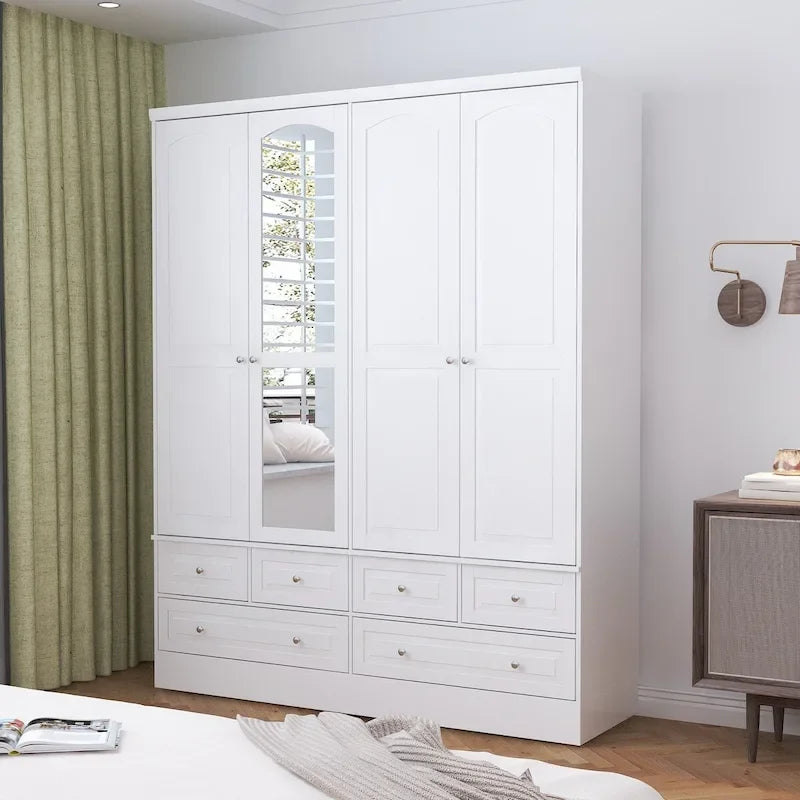 78.7H Armoire Double L'Élégance et l'Utilité Se Rencontrent