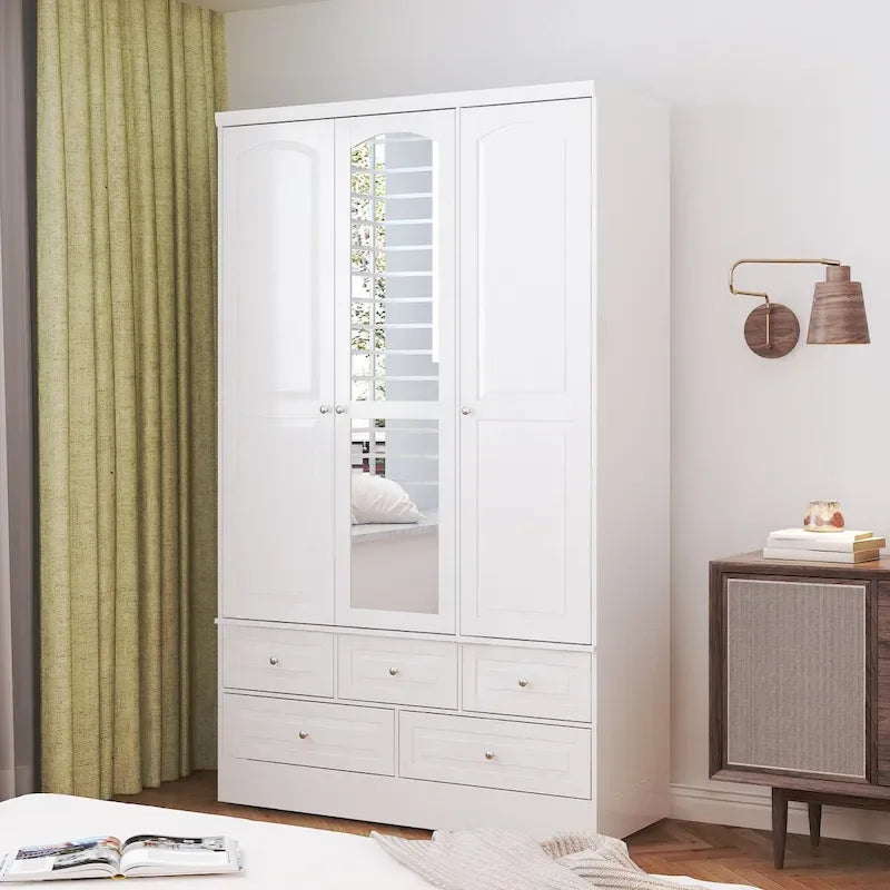 78.7H Armoire Double L'Élégance et l'Utilité Se Rencontrent