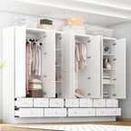 78.7H Armoire Double L'Élégance et l'Utilité Se Rencontrent