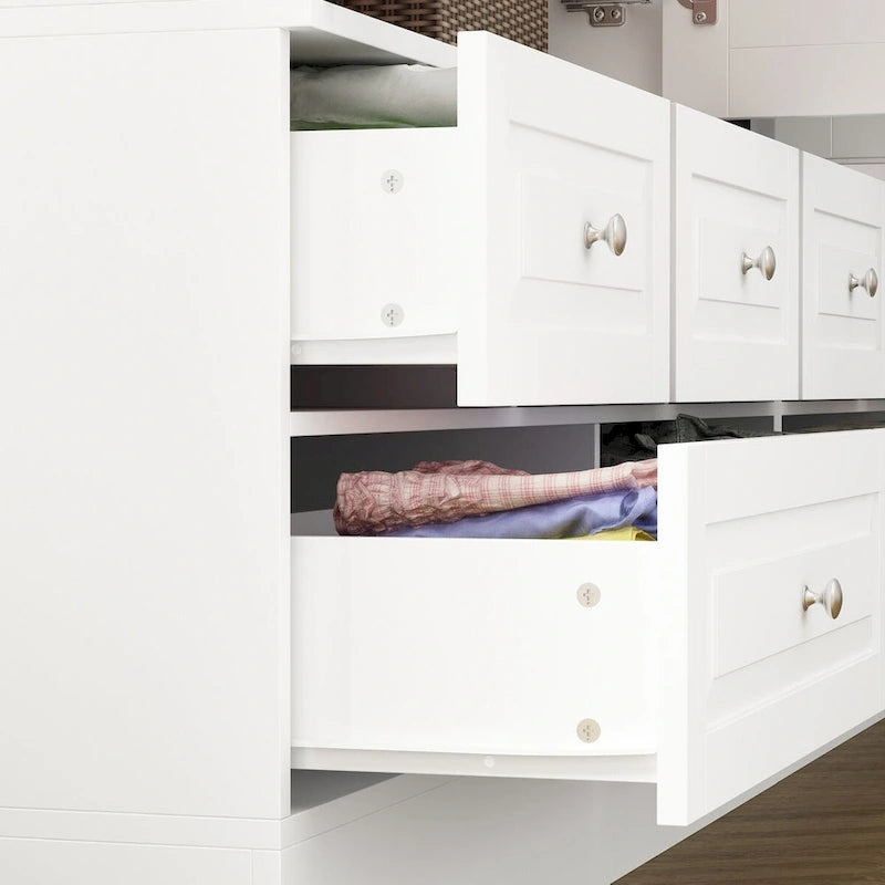 78.7H Armoire Double L'Élégance et l'Utilité Se Rencontrent