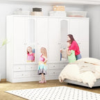 78.7H Armoire Double L'Élégance et l'Utilité Se Rencontrent