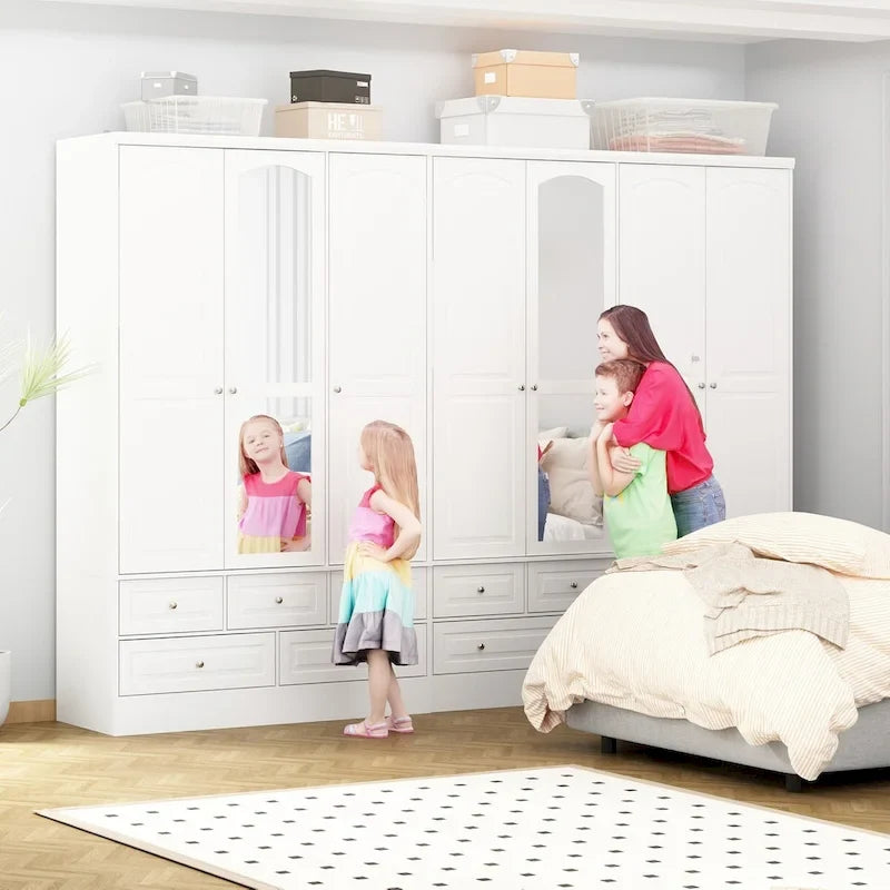 78.7H Armoire Double L'Élégance et l'Utilité Se Rencontrent