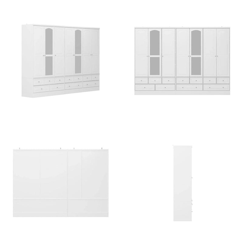 78.7H Armoire Double L'Élégance et l'Utilité Se Rencontrent