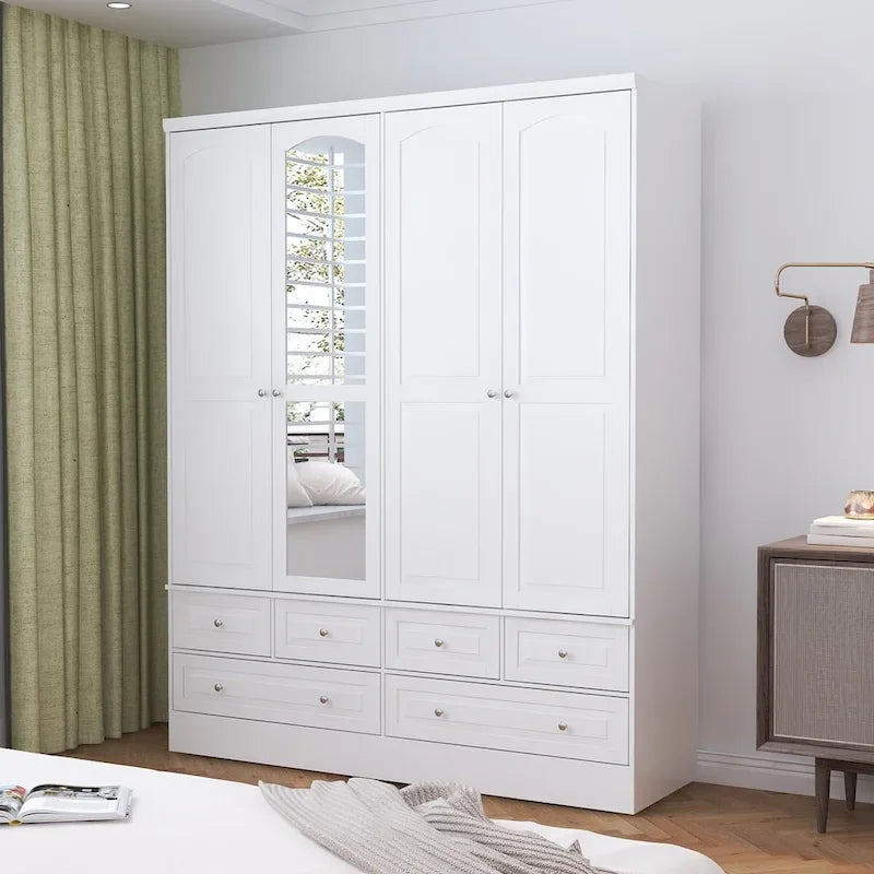 78.7H Armoire Double L'Élégance et l'Utilité Se Rencontrent