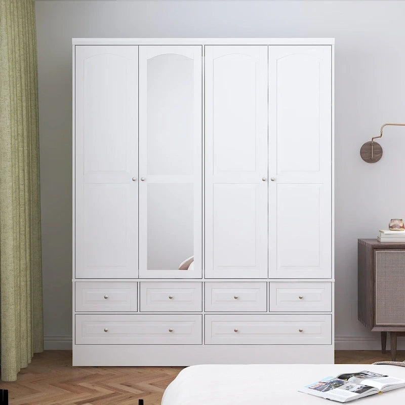 78.7H Armoire Double L'Élégance et l'Utilité Se Rencontrent
