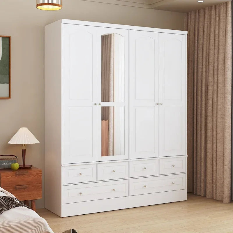 78.7H Armoire Double L'Élégance et l'Utilité Se Rencontrent