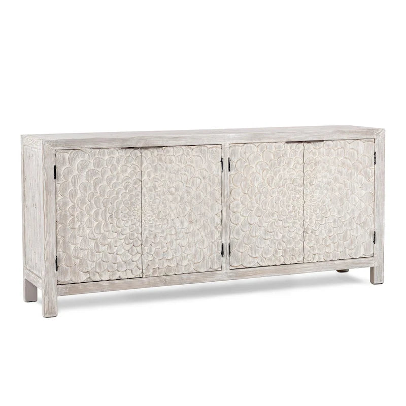 Buffet 4 portes crème vintage