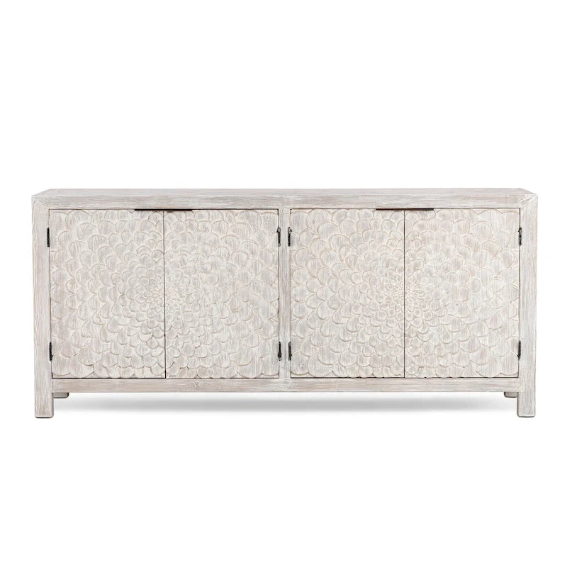 Buffet 4 portes crème vintage