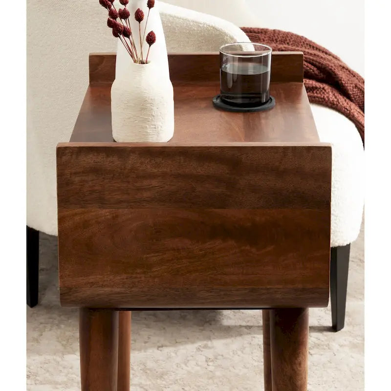 Table d'appoint en bois - 18x14x27