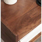 Table d'appoint en bois - 18x14x27