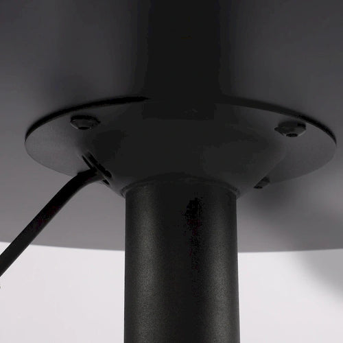 Table de bar ronde pivotante à 360° réglable en hauteur de 63,5 à 88,9 cm