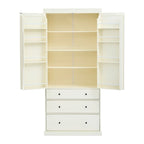 Garde-manger de cuisine de ferme de 195 cm, Armoire de rangement haute autonome